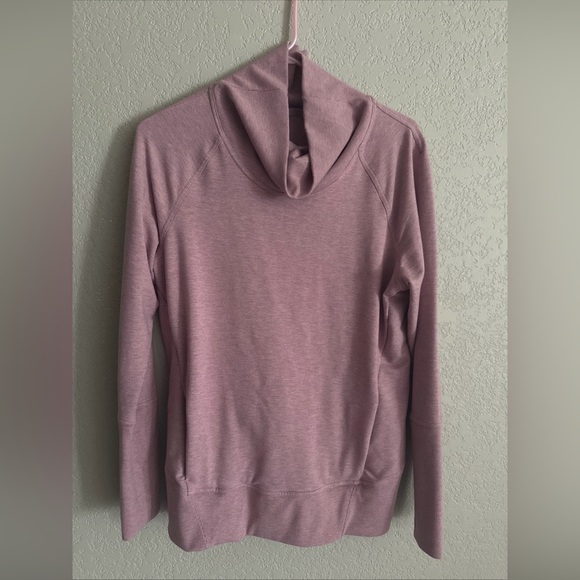 Lululemon High Lines Pullover Heathered Vintage Mauve Size 8 - Picture 3 of 9